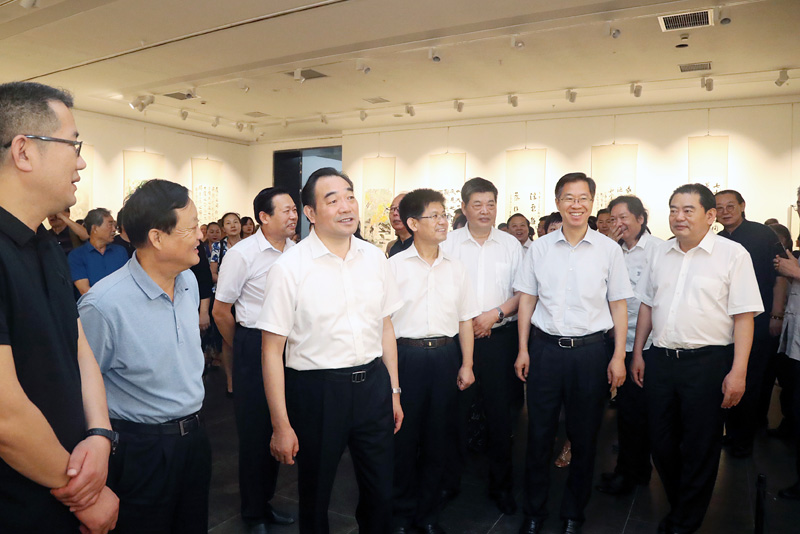 淮海經濟區政協系統書畫聯展在我市舉行