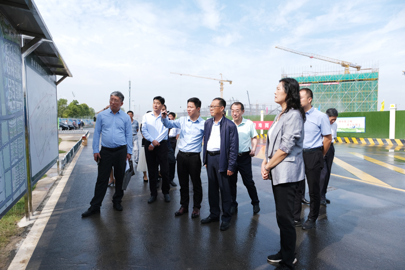 市政協視察淮海國際博覽中心建設