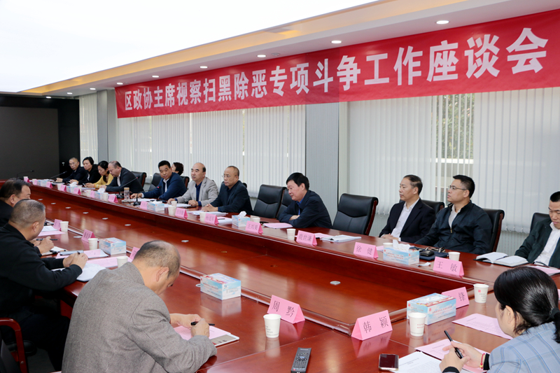 銅山區政協主席會議組織視察“掃黑除惡”專項斗爭工作