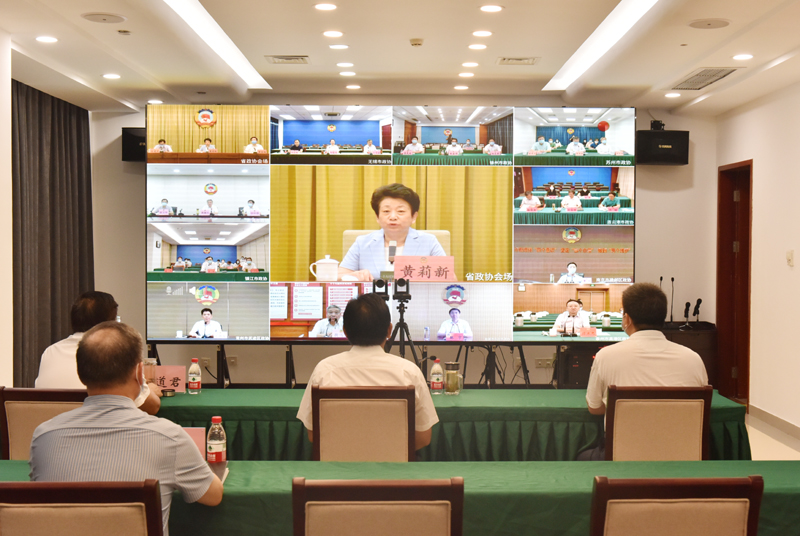 王安順參加省政協推動委員更好聯系服務群眾征求意見視頻座談會