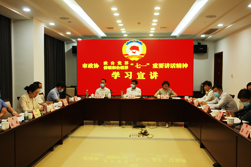 市政協致公黨界僑臺界開展“七一”重要講話?協商議事室委員來宣講活動