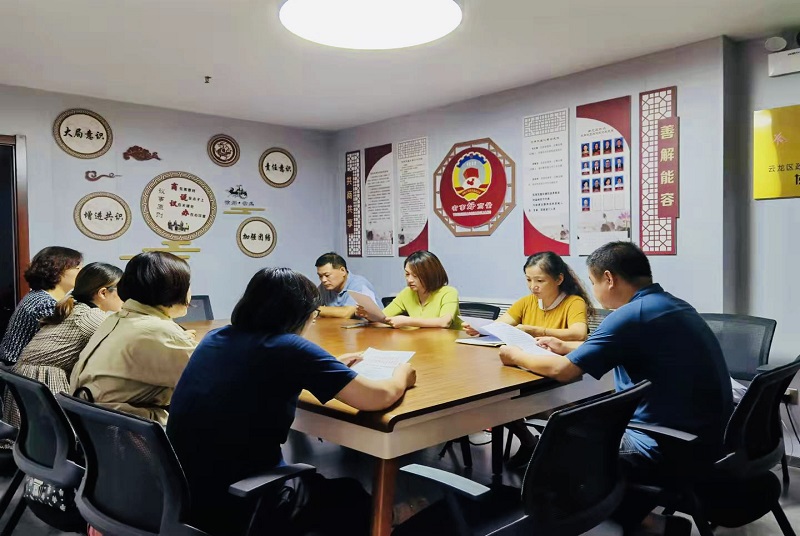 云龍區政協民革民盟民進民建界開展“‘七一’講話協商議事室委員來宣講”活動
