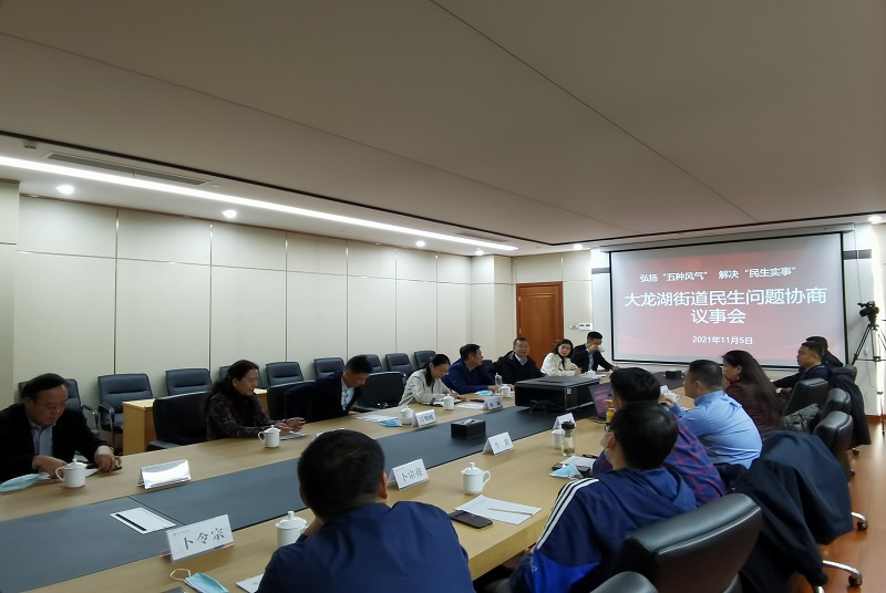 云龍：大龍湖街道開展路面改造民生問題協商議事會