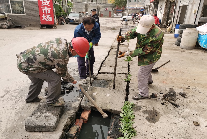 賈汪區老礦街道：協商議事促管道清淤