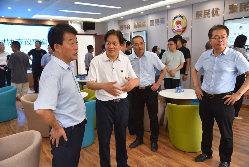 棗莊市臺兒莊區政協來賈考察“有事好商量”協商議事工作