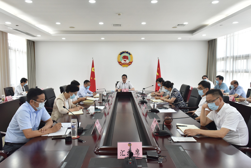 市政協(xié)召開(kāi)黨組會(huì)議專題學(xué)習(xí)并聽(tīng)取專項(xiàng)民主監(jiān)督工作情況通報(bào) 王強(qiáng)主持會(huì)議并講話