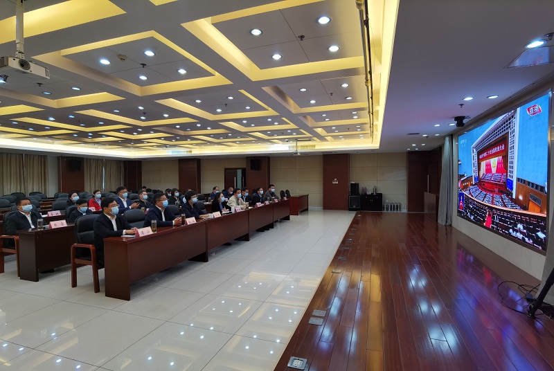 云龍區政協機關集體收看黨的二十大開幕會