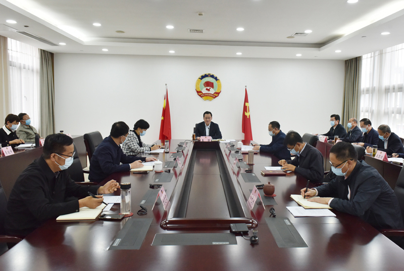 市政協召開黨組（擴大）會議 傳達學習黨的二十大精神 王強主持并講話