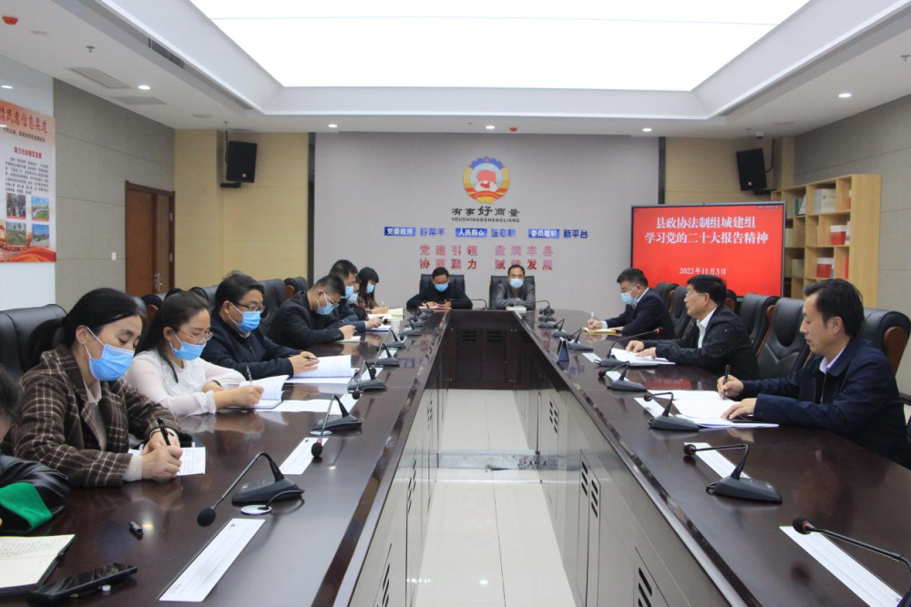 豐縣政協法制組城建組集中學習黨的二十大報告精神