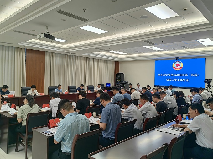 豐縣界別活動組和鎮（街道）政協工委工作會議召開