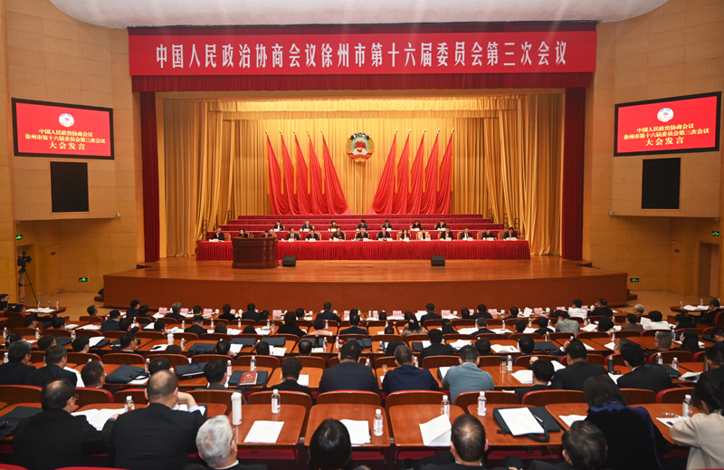 市政協十六屆三次會議舉行第二次全體會議 王劍鋒到會聽取委員發言 王強主持會議