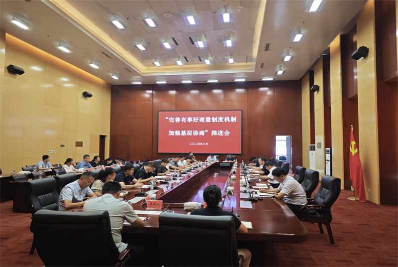沛縣召開“完善有事好商量制度機制 加強基層協商”推進會