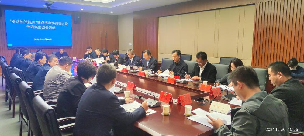 豐縣政協舉行“打通涉企執法服務‘中梗阻’ 持續優化提升營商環境”重點提案督辦及專項民主監督活動