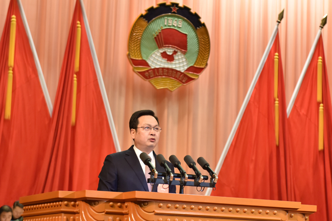 市政協十五屆二次會議開幕張國華發表講話