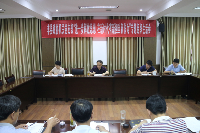 豐縣政協機關黨支部召開專題組織生活會