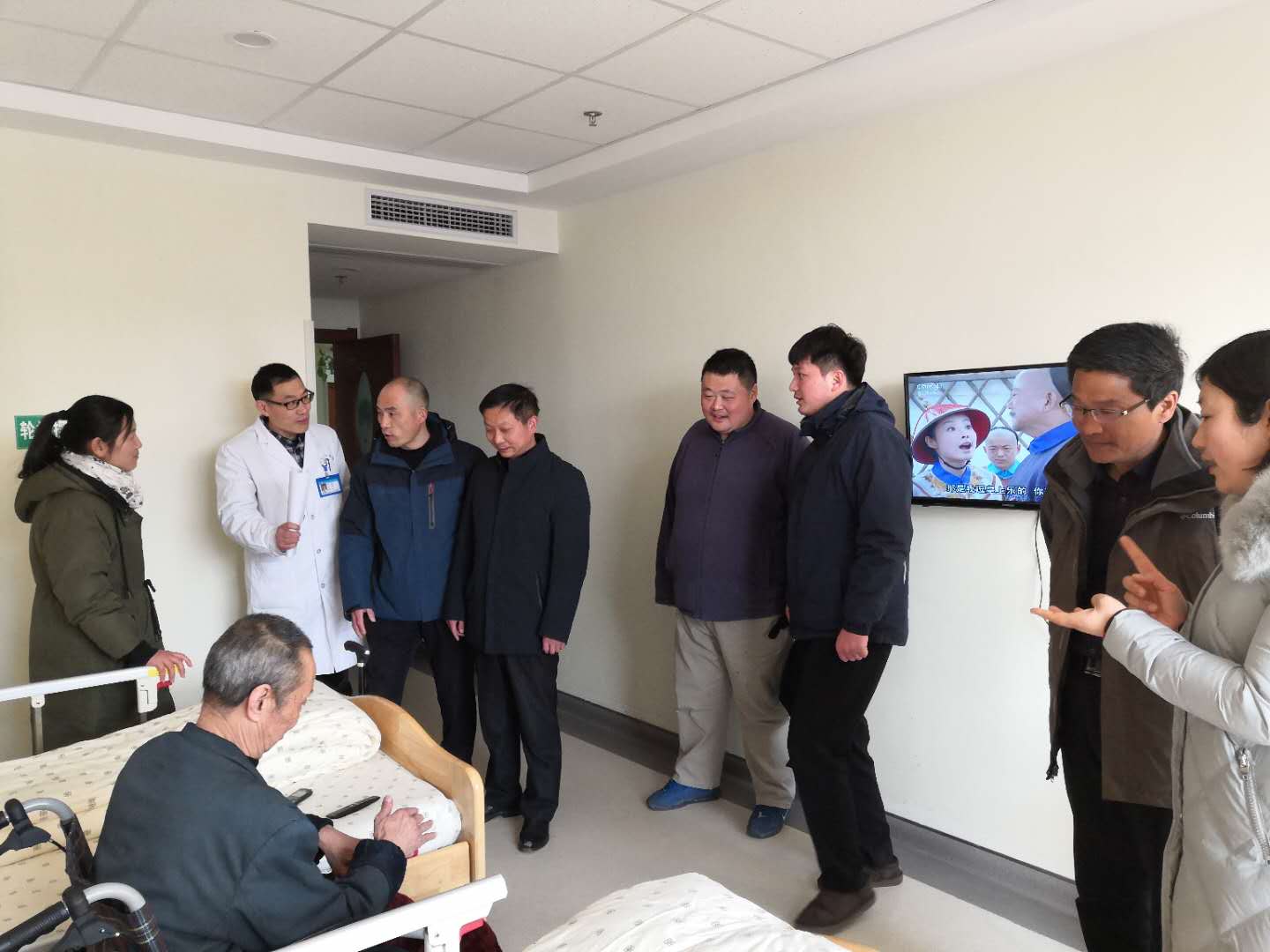 邳州市政協視察邳州市社會福利中心